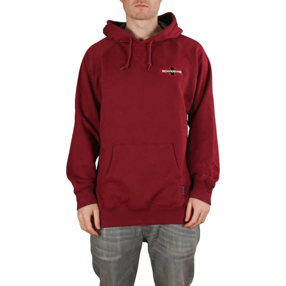 Independent Array Raglan Hoodie - Oxblood