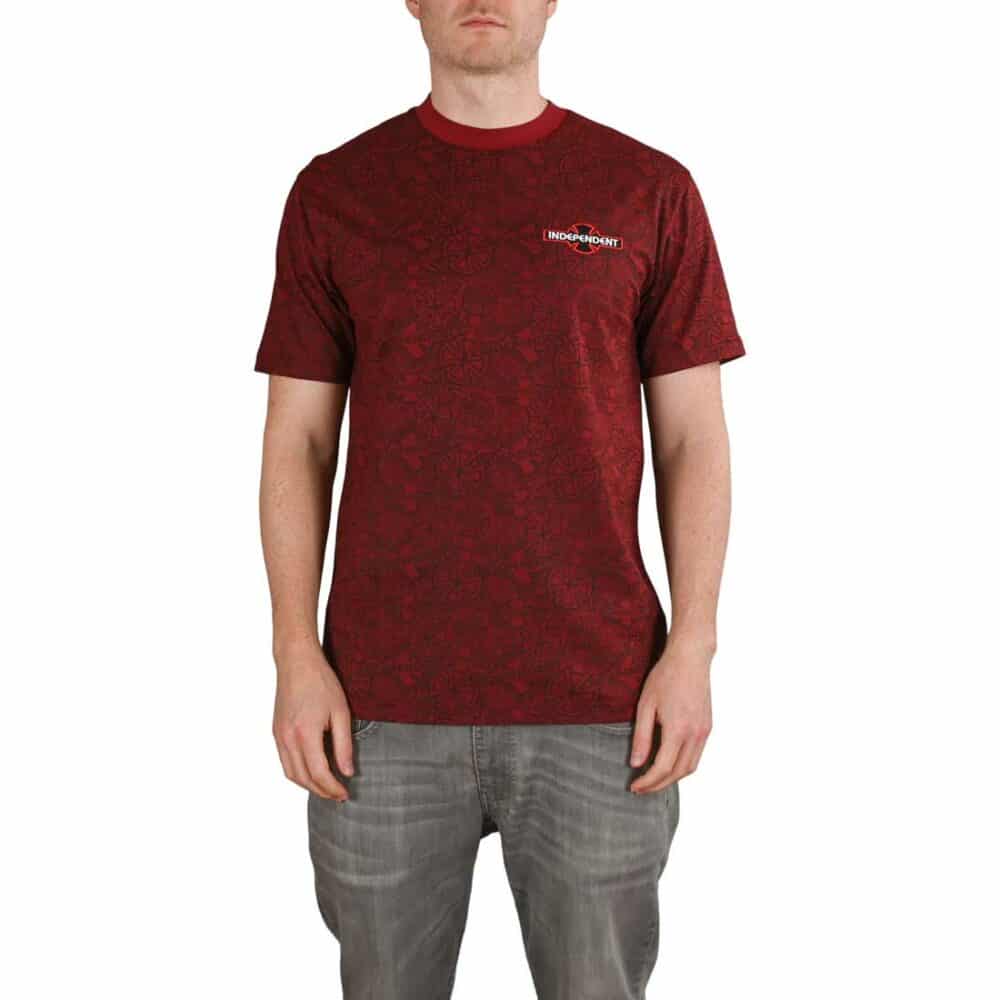 Independent Array S/S T-Shirt - Oxblood