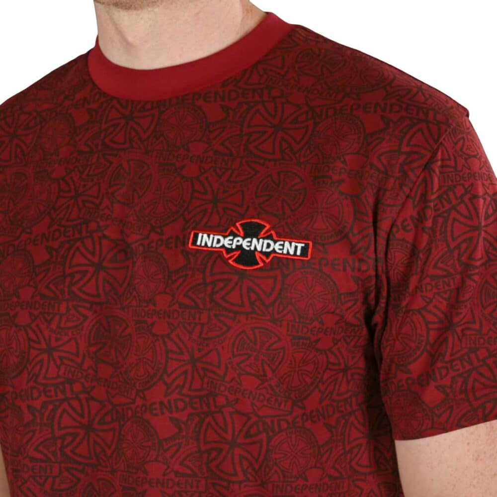 Independent Array S/S T-Shirt - Oxblood