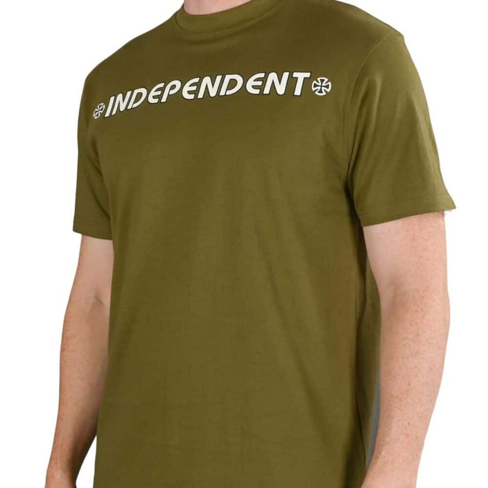 Independent Bar Cross S/S T-Shirt - Army Green