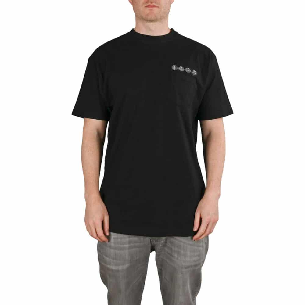 Independent Chain Cross Pocket S/S T-Shirt - Black