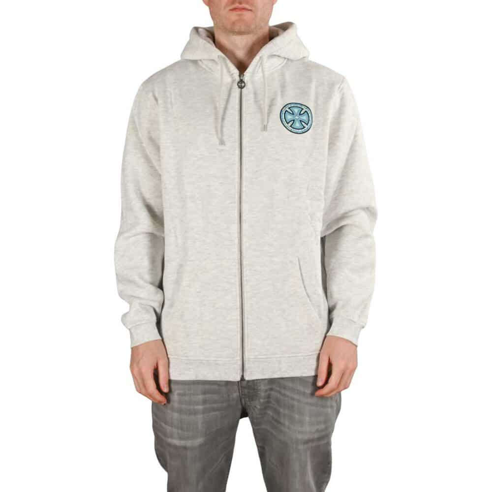 Independent Stained Glass Zip-Up Hoodie - Athletic Heather