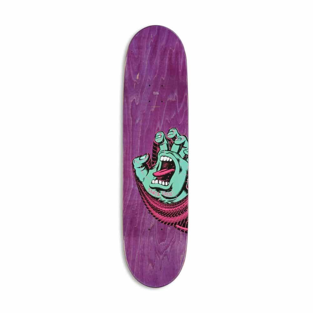 Santa Cruz No Pattern Hand 8.5" Everslick Skateboard Deck