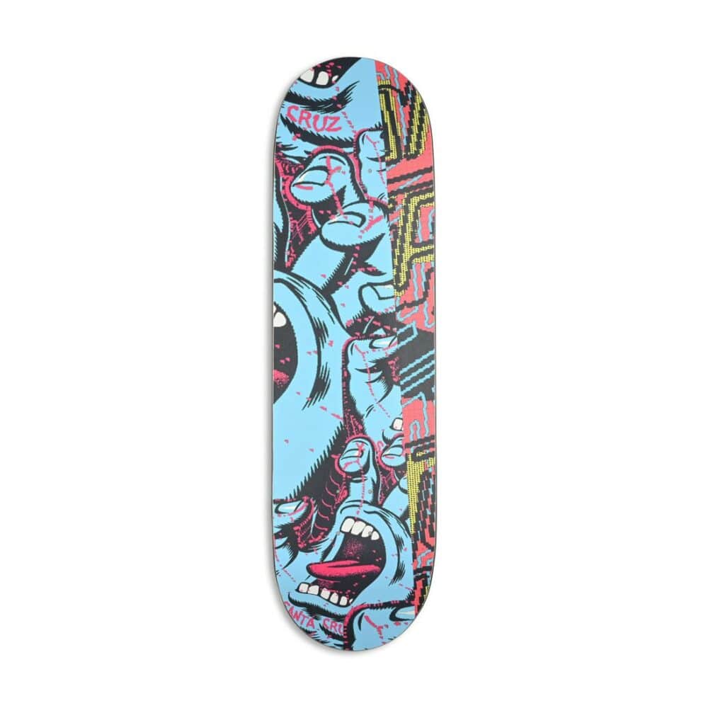 Santa Cruz No Pattern Hand 8.5" Everslick Skateboard Deck