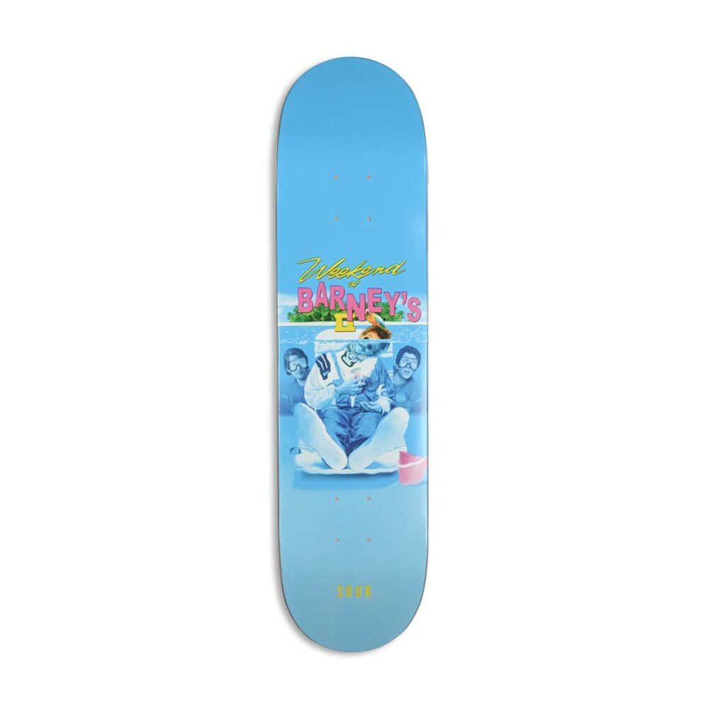 Sour Solution Barney Page 'Weekend At' Skateboard Deck