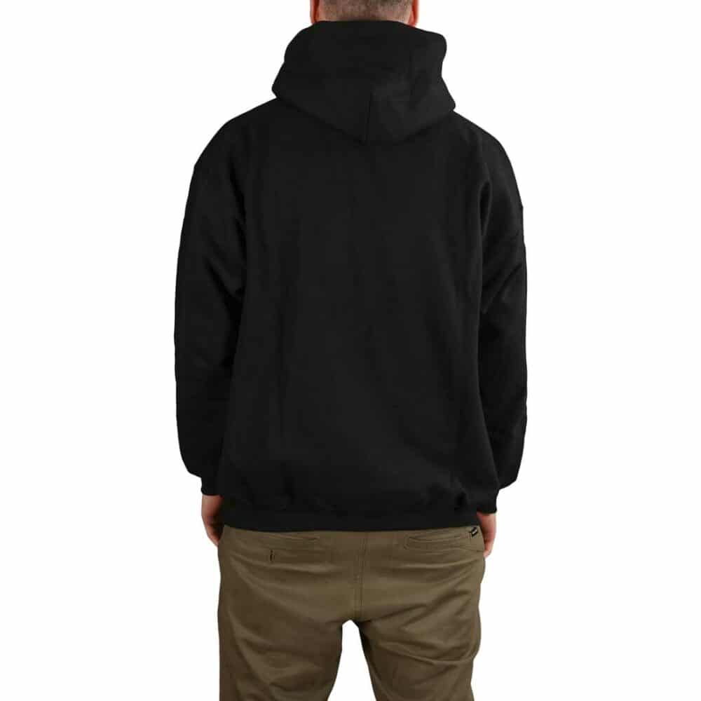 Thrasher Flame Logo Pullover Hoodie - Black/Black