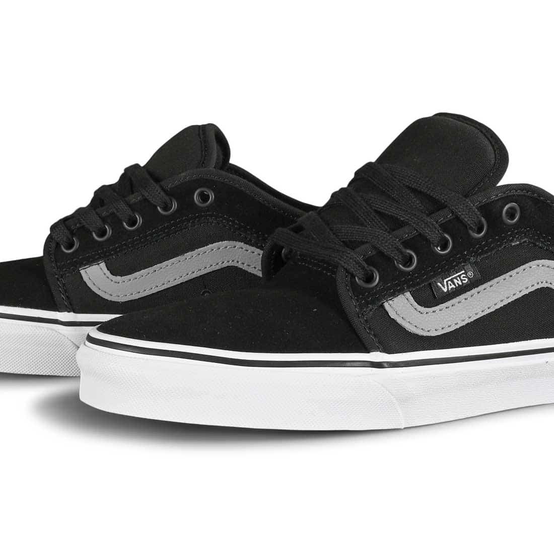 Vans Chukka Low Sidestripe Skate Shoes Black Supereight