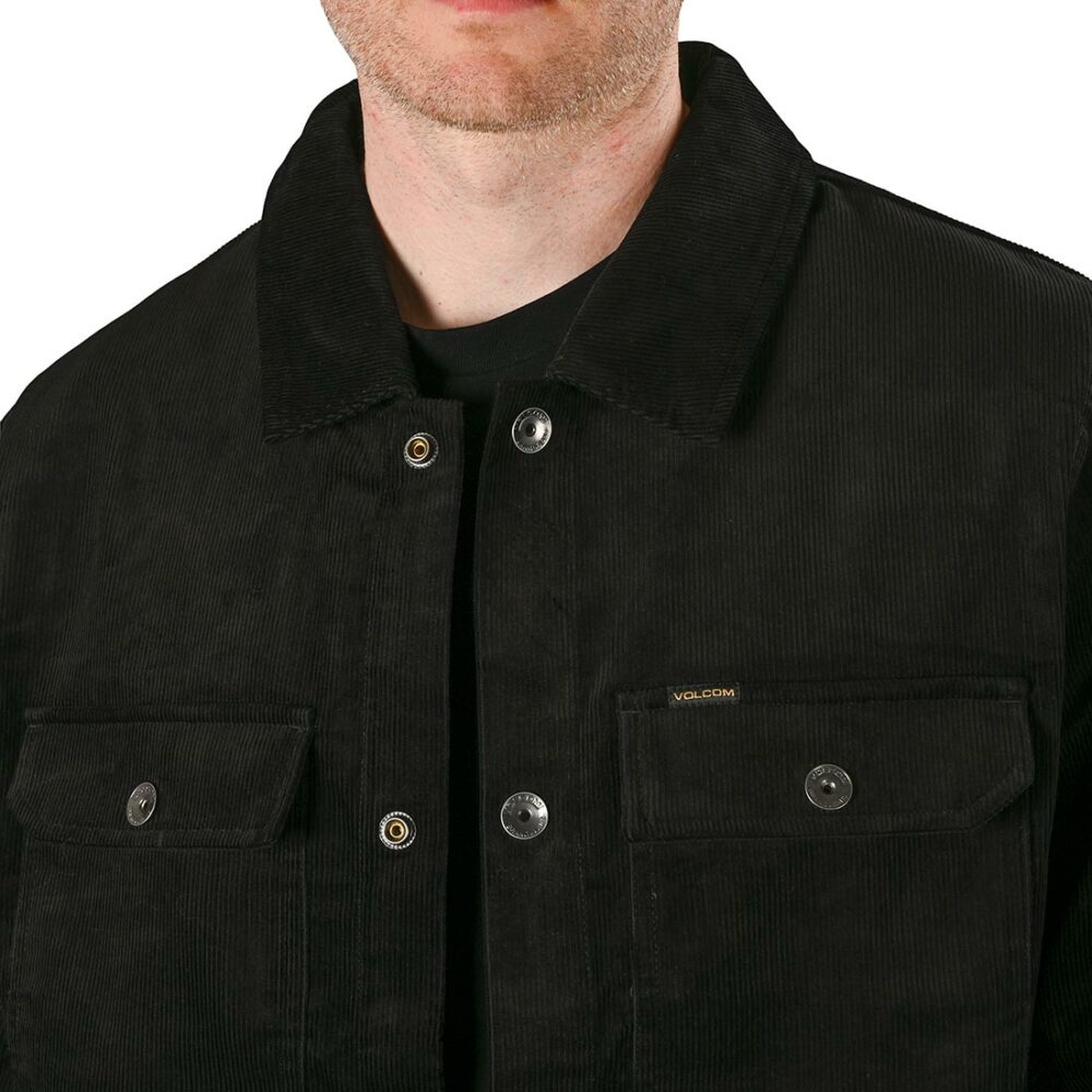 Volcom Likeaton Corduroy Trucker Jacket - Black