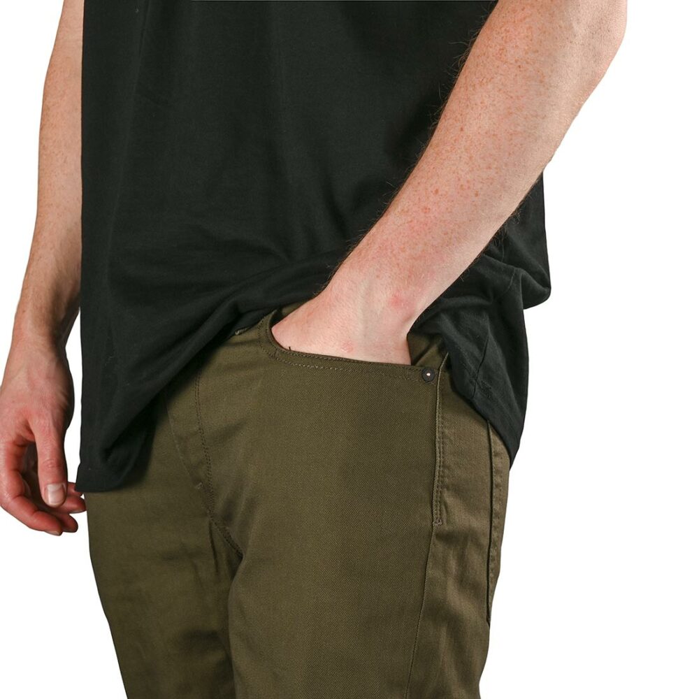 Volcom Solver 5 Pocket Slub Jeans - Tarmac Brown