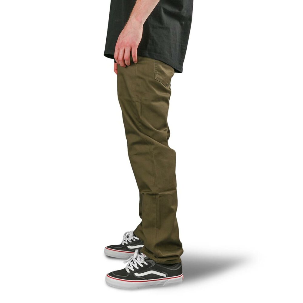 Volcom Solver 5 Pocket Slub Jeans - Tarmac Brown