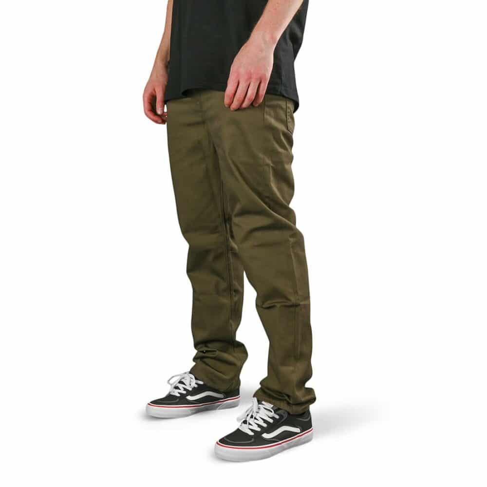 Volcom Solver 5 Pocket Slub Jeans - Tarmac Brown