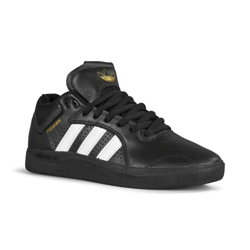 Adidas Tyshawn Skate Shoes - Core Black/White/Core Black