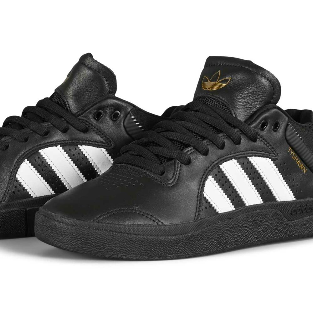 Adidas Tyshawn Skate Shoes - Core Black/White/Core Black