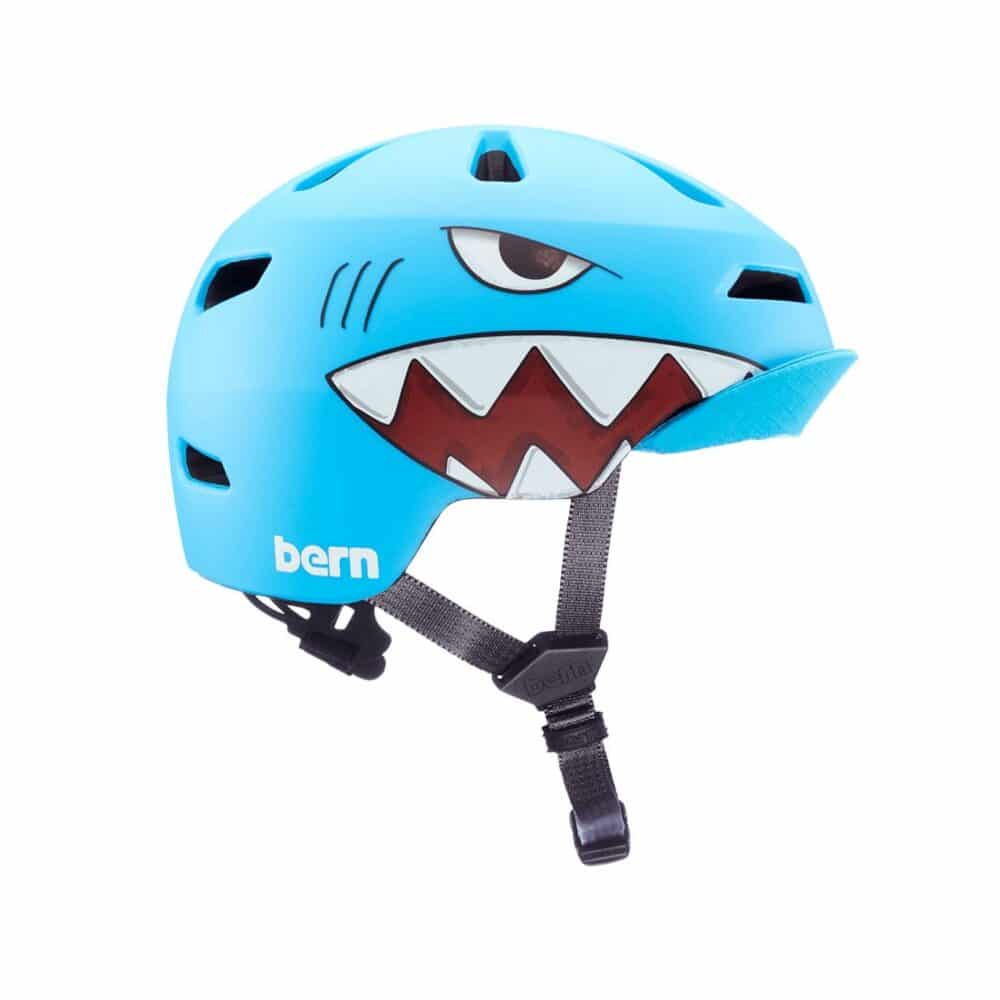 Bern Nino 2.0 MIPS Flip Visor Youth Helmet - Matte Shark Bite