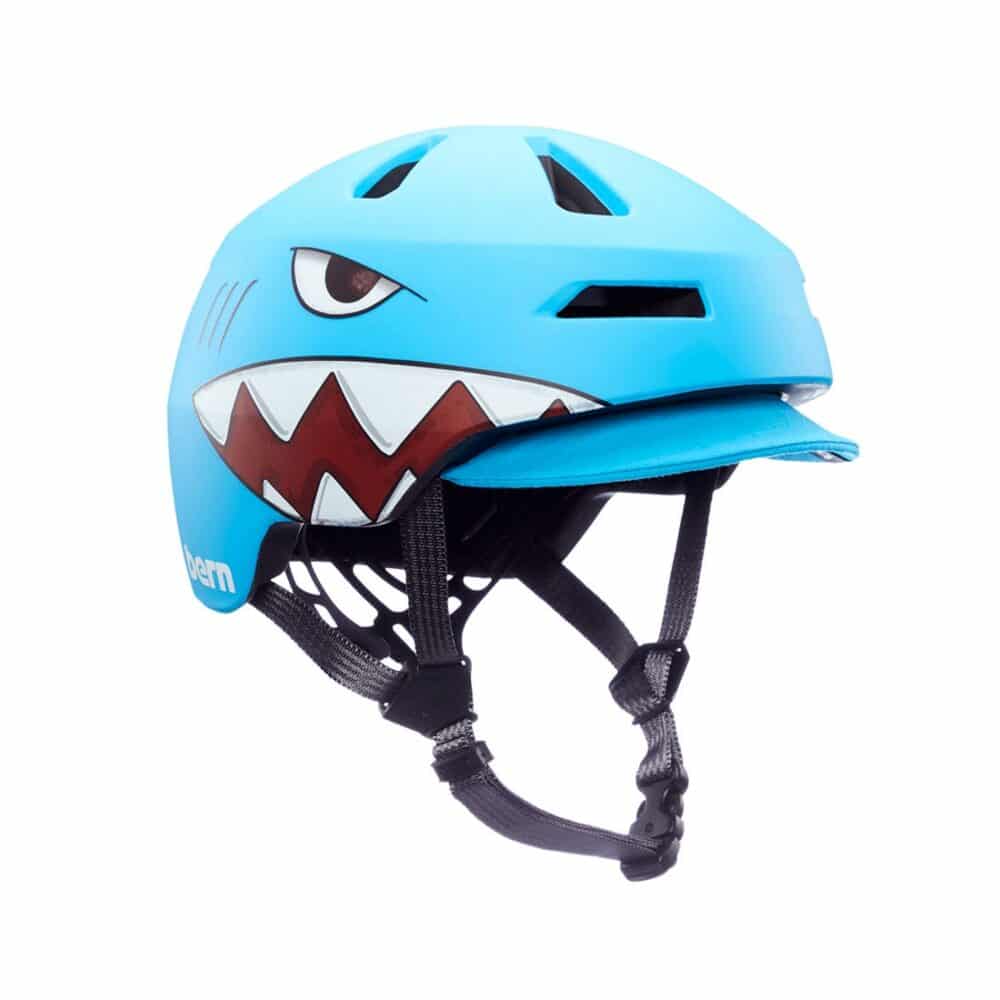 Bern Nino 2.0 MIPS Flip Visor Youth Helmet - Matte Shark Bite