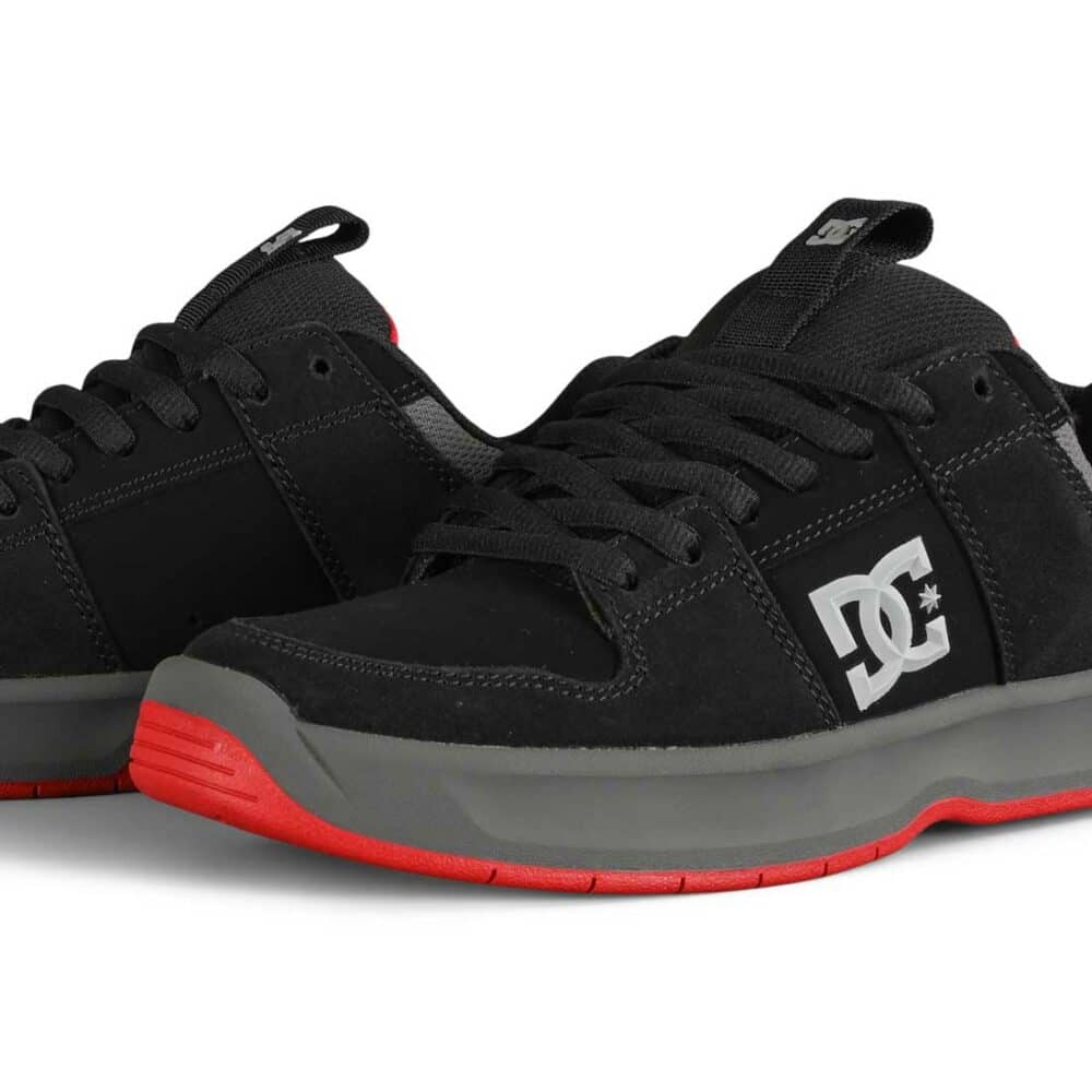 DC Lynx Zero Skate Shoes - Black/Grey/Red