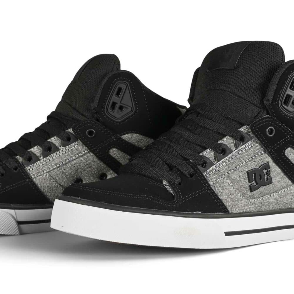 DC Pure High Top WC Skate Shoes - Black/Battleship/Armour