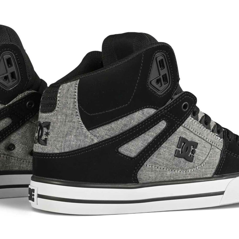 DC Pure High Top WC Skate Shoes - Black/Battleship/Armour