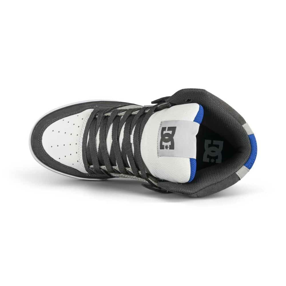 DC Pure High Top WC Shoes - Grey/White/Blue