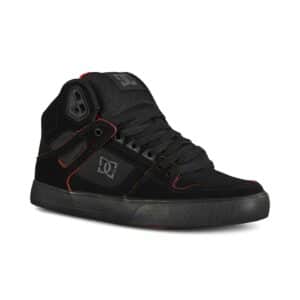 DC Pure High Top WC Skate Shoes - Black/Red/White