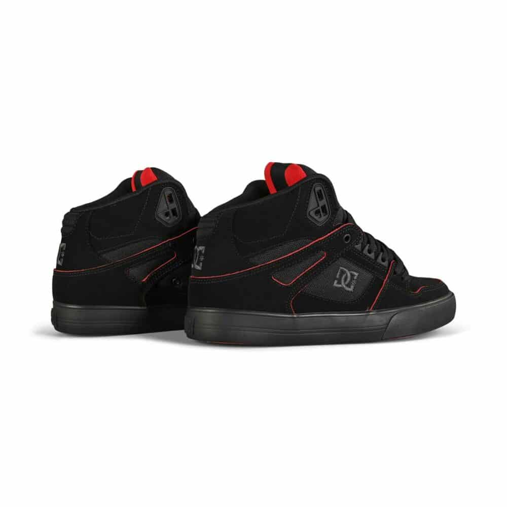 DC Pure High Top WC Shoes - Black/Red/White