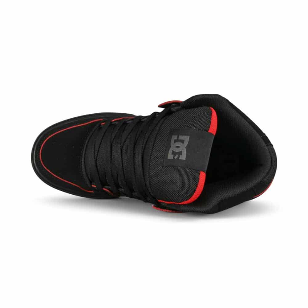 DC Pure High Top WC Shoes - Black/Red/White