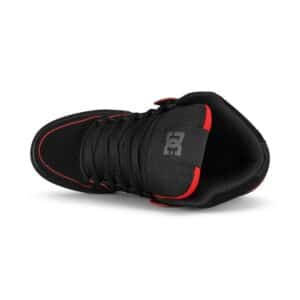 DC Pure High Top WC Skate Shoes - Black/Red/White