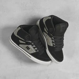 DC Pure High Top WC Skate Shoes - Black/Battleship/Armour