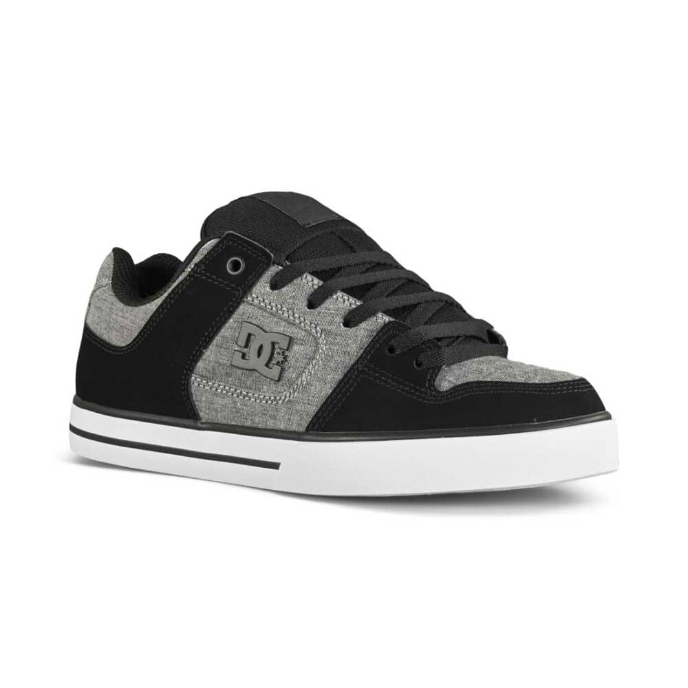 DC Pure Low Top Skate Shoes - Dark Grey/Battleship