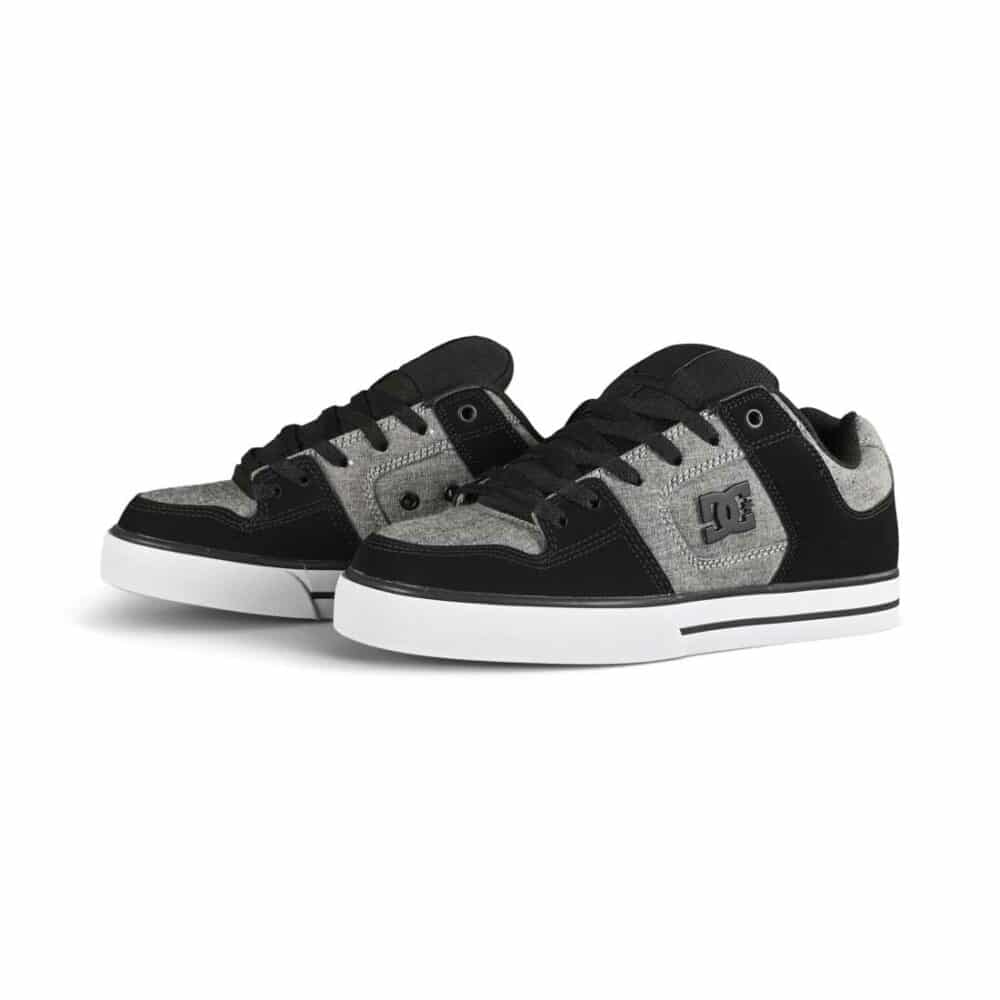 DC Pure Low Top Skate Shoes - Dark Grey/Battleship