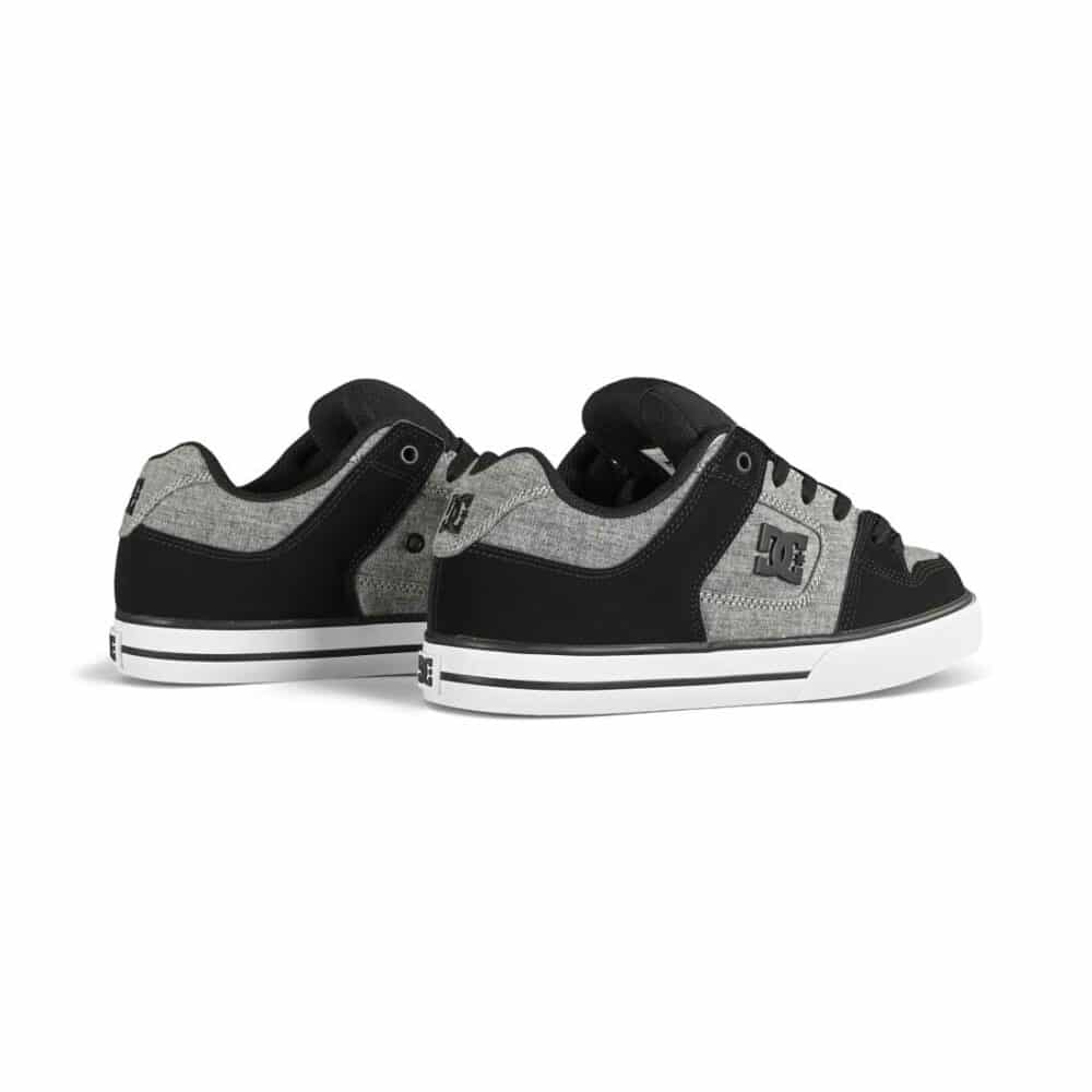 DC Pure Low Top Skate Shoes - Dark Grey/Battleship