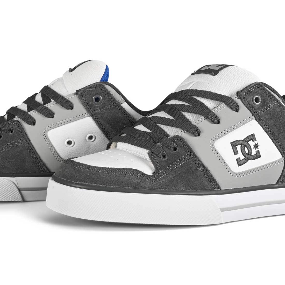 Dc shoes pure grey white blue 2022 scarpe skate new 39 40 41 42 43 44 45 46