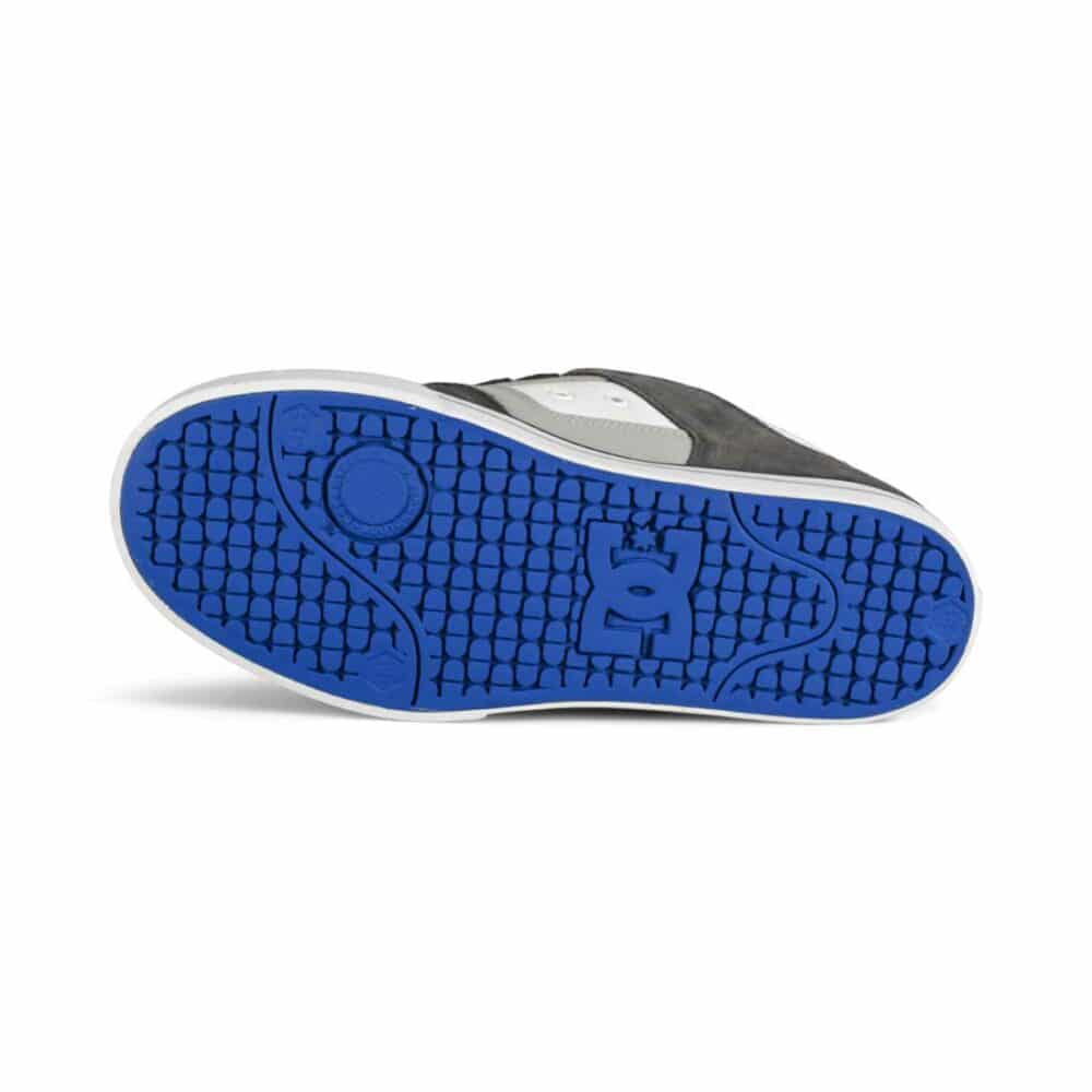 DC Pure Low Top Skate Shoes - Grey/White/Blue