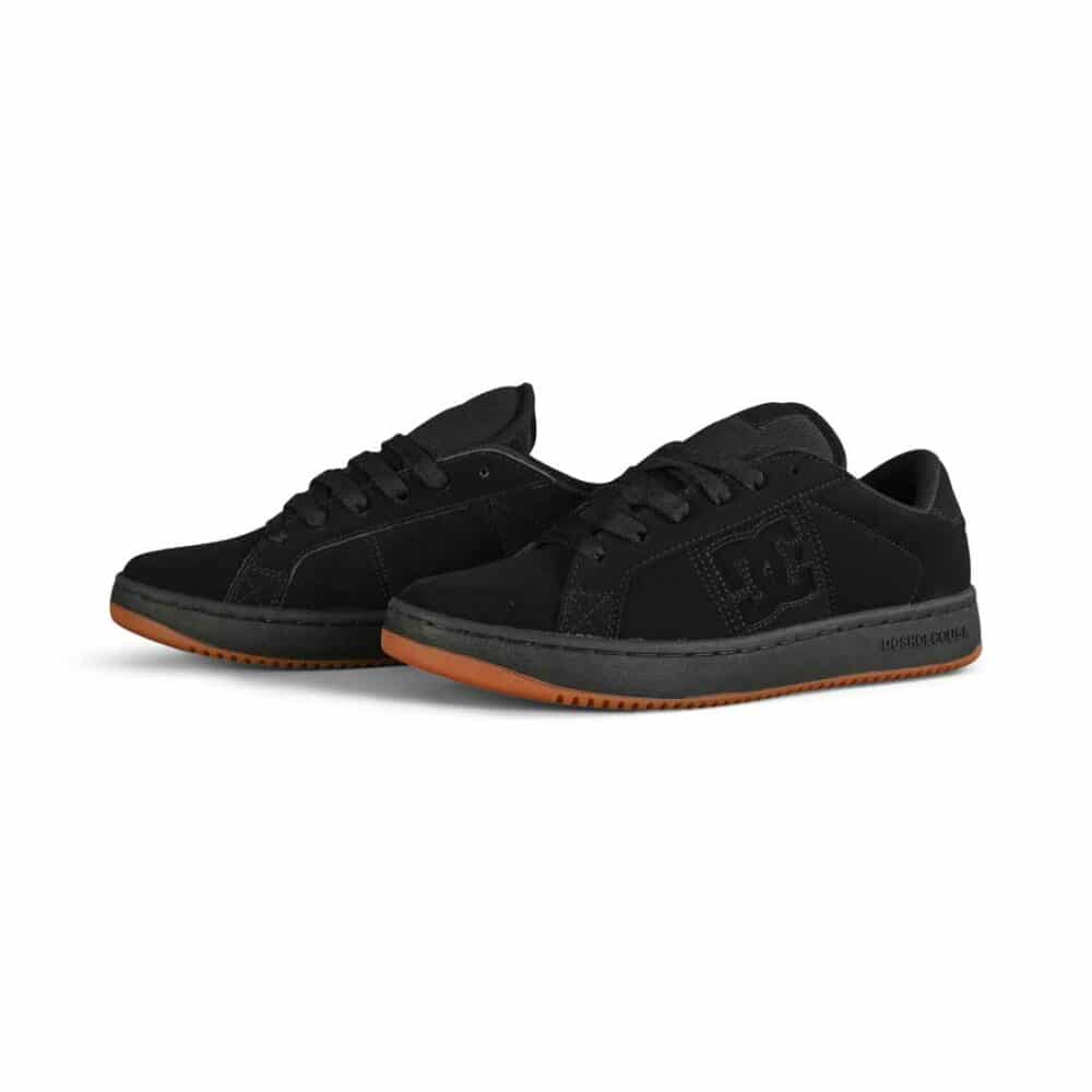 DC Striker Low Top Skate Shoes - Black/Black/Gum