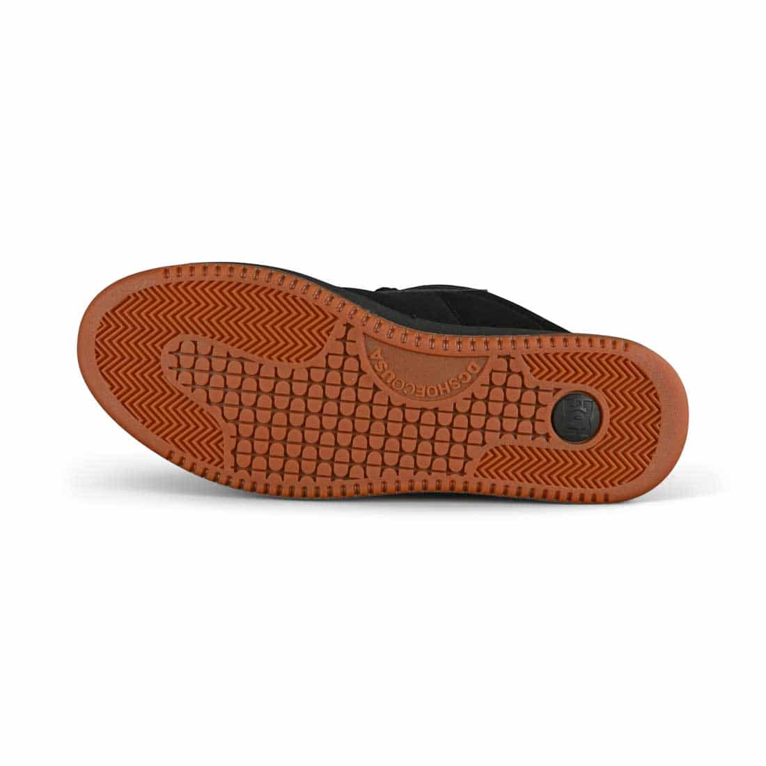 DC Striker Low Top Skate Shoes Black Black Gum Supereight