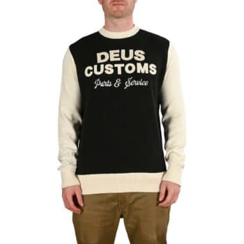 Deus Ex Machina Charleys Moto Knit L/S Jersey - Black