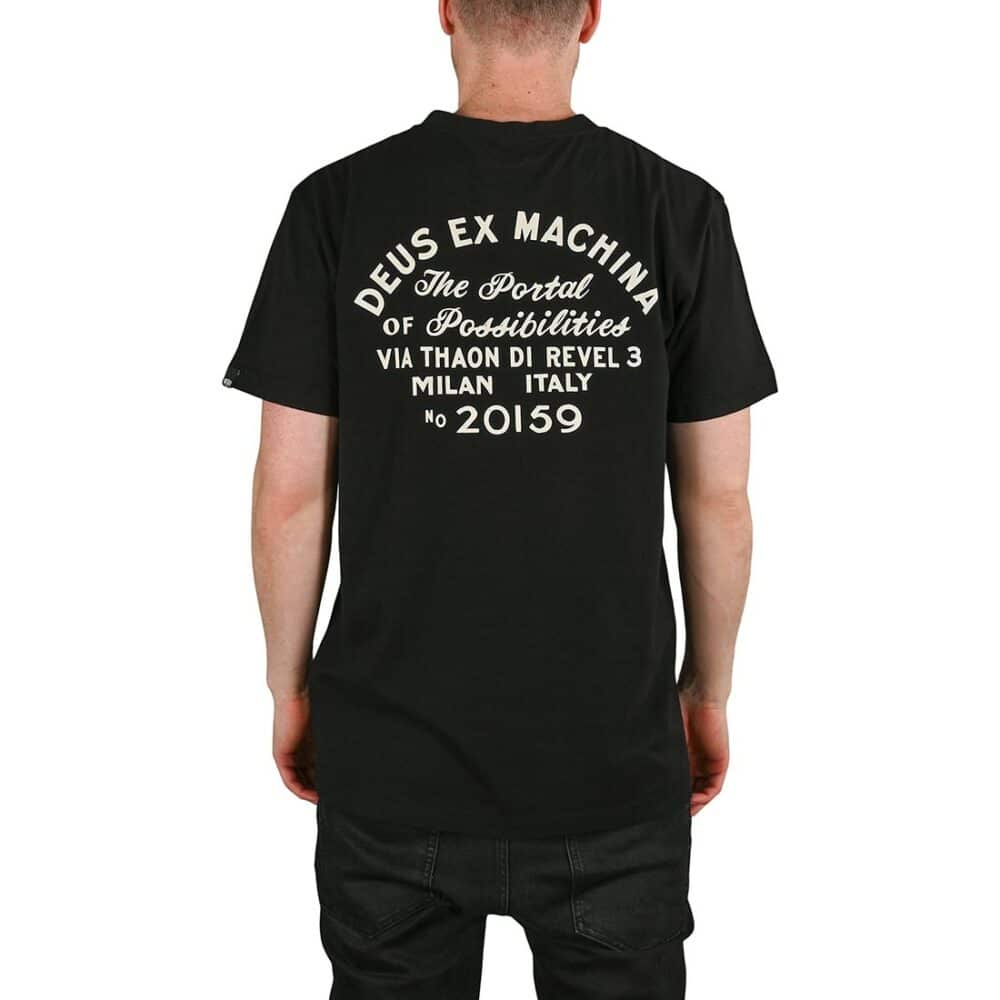 Deus Ex Machina Milan Address S/S T-Shirt - Black