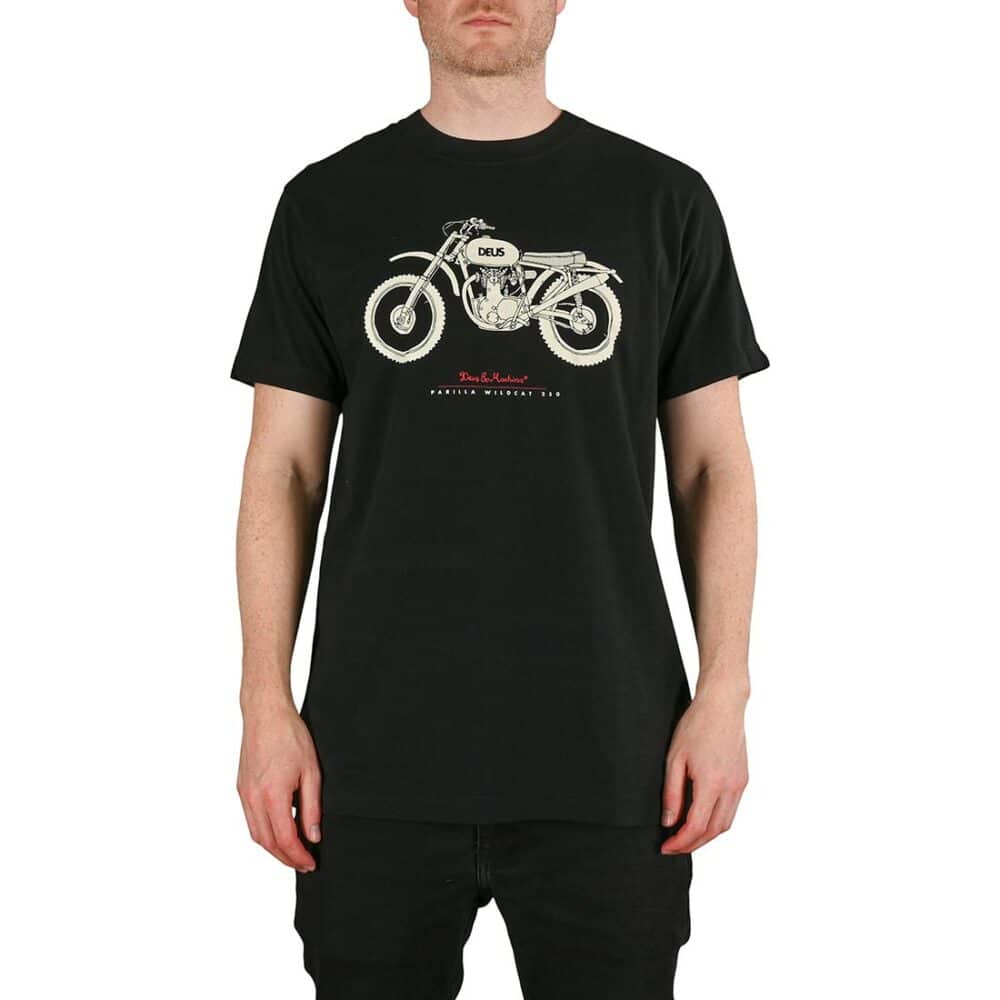 Deus Ex Machina Parilla Wildcat S/S T-Shirt - Black