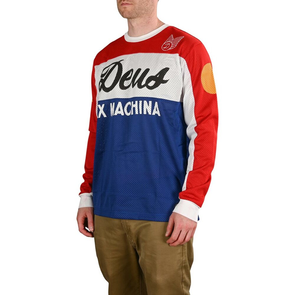 Deus Ex Machina Saber L/S Moto Jersey - Tri-Colour