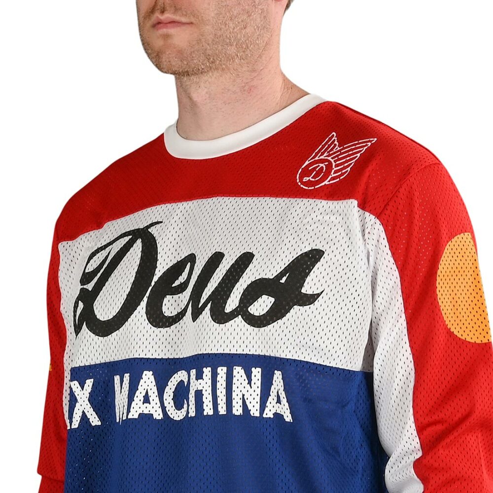 Deus Ex Machina Saber L/S Moto Jersey - Tri-Colour