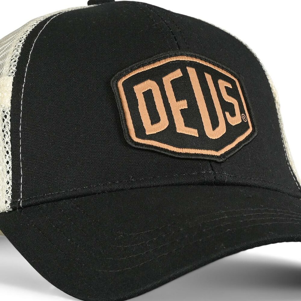 Deus Ex Machina Woven Shield Trucker Cap - Black