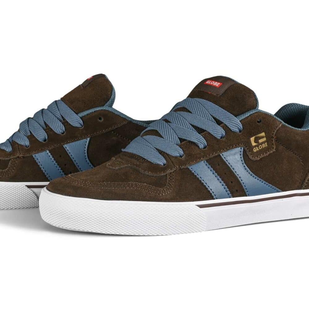 Globe Encore 2 Skate Shoes - Chocolate/Vintage Blue