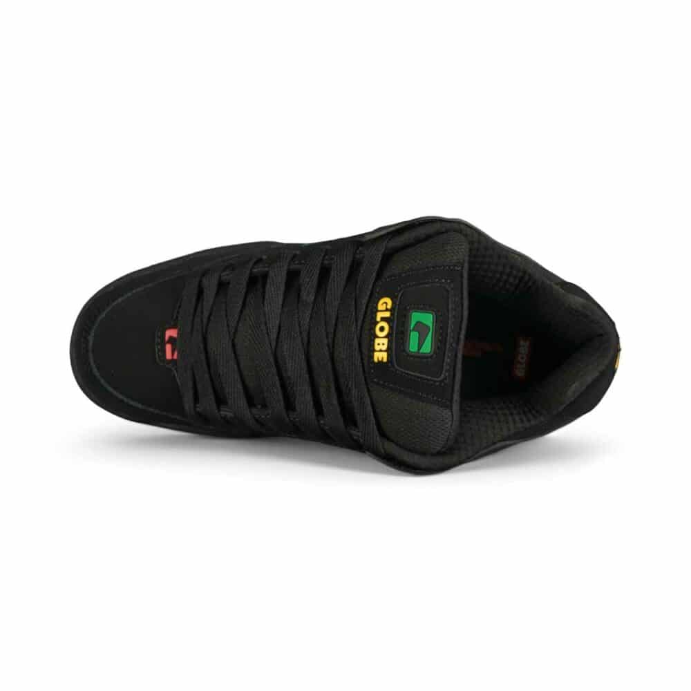Globe Tilt Skate Shoes - Black Nubuck/Rasta