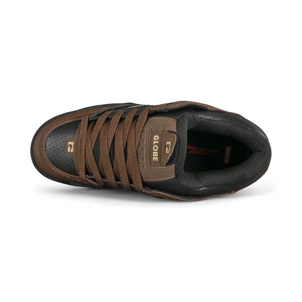 Globe Fusion Skate Shoes - Black/Brown/Gum