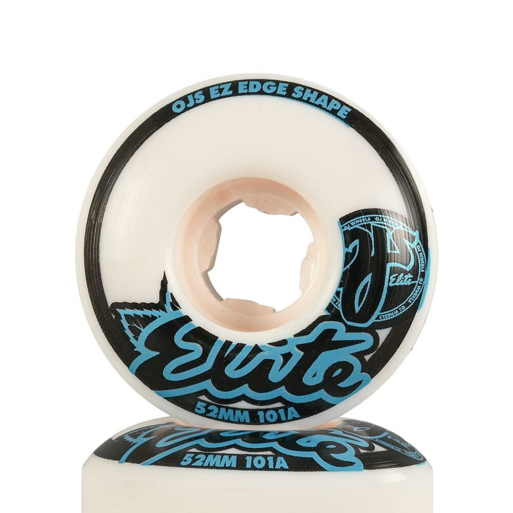 OJ Elite EZ Edge 101a 52mm Skateboard Wheels - White