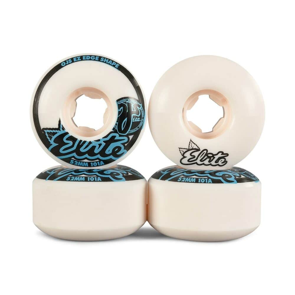 OJ Elite EZ Edge 101a 52mm Skateboard Wheels - White