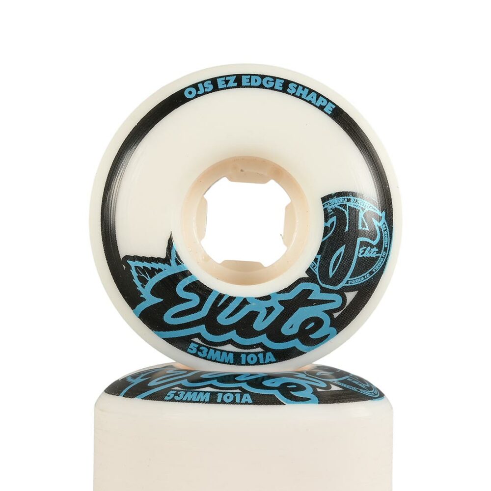 OJ Elite EZ Edge 101a 53mm Skateboard Wheels - White