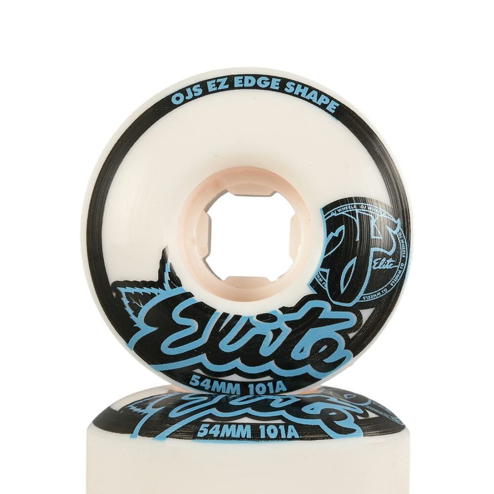 OJ Elite EZ Edge 101a 54mm Skateboard Wheels - White