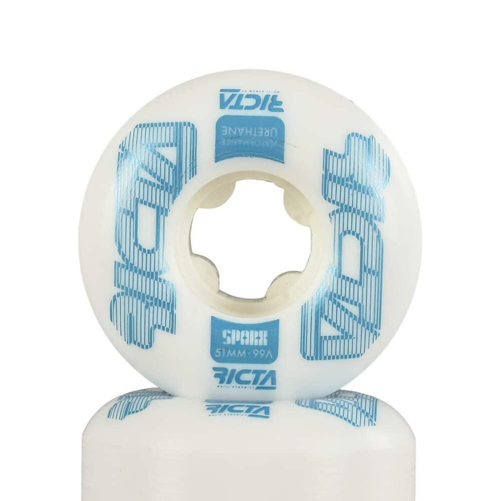 Ricta Framework Sparx 99a 51mm Skateboard Wheels - White