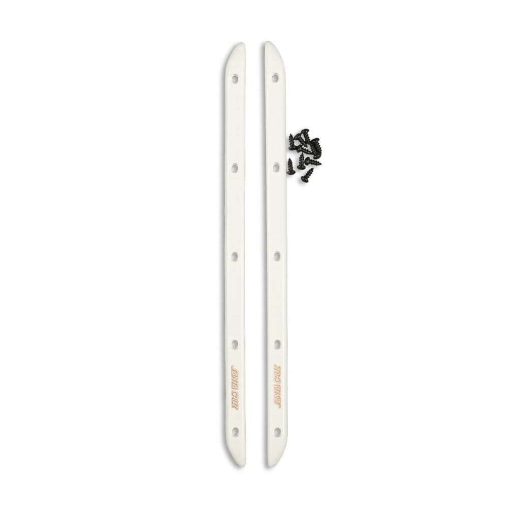 Santa Cruz Slimline HSR Skateboard Rails (2 Pack) - White